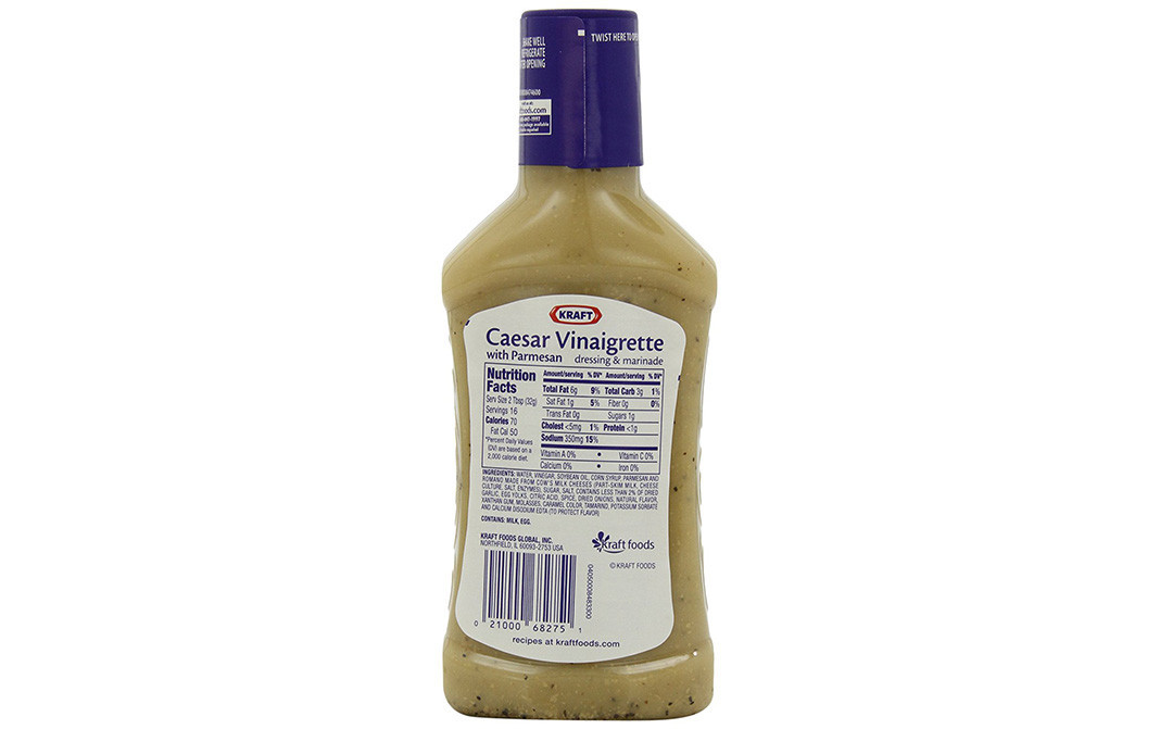 Kraft Caesar Vinaigrette With Parmesan Dressing, Savory & Lively